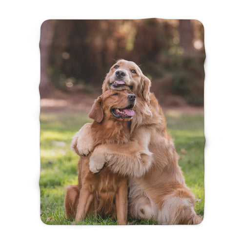 Custom Pet Photo Sherpa Blanket