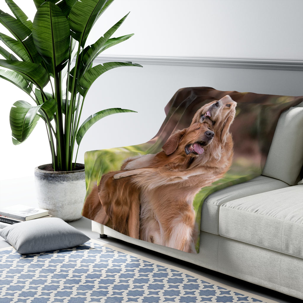 Custom Pet Photo Sherpa Blanket