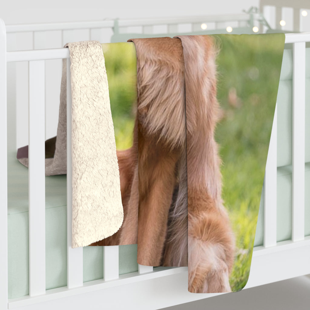 Custom Pet Photo Sherpa Blanket